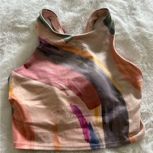 Athleta Multicolor Soft Crop Top